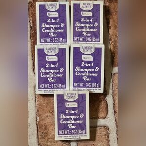 B.Pure 2-in-2 Lavender Scented Shampoo & Conditioner Bar (3oz) Bundle-Pack of 5